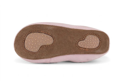 Skórzane Kapcie Dziecięce Barefoot – OBEX HELIS Metaliczny róż