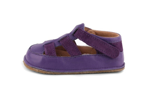 Skórzane Buty Dziecięce Barefoot – OBEX HELIS Fioletowe
