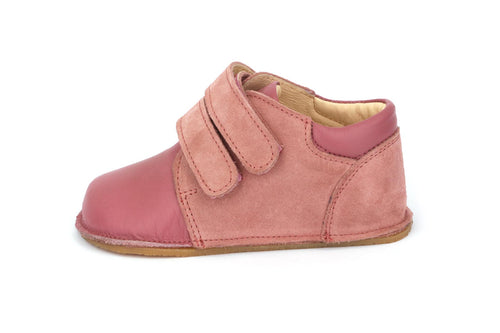 Skórzane Trzewiki Dziecięce Barefoot – OBEX Frizo Malinowy
